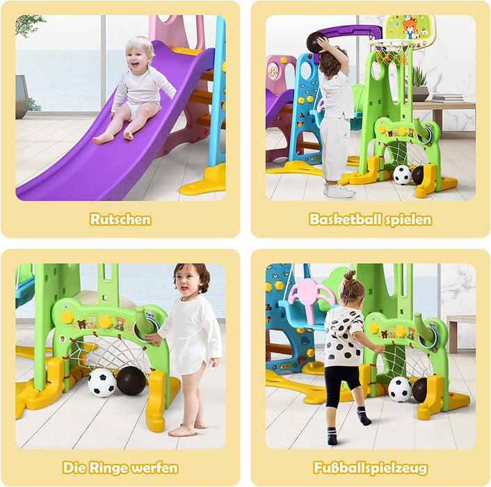 GOPLUS 6 in 1 Playground with Slides
