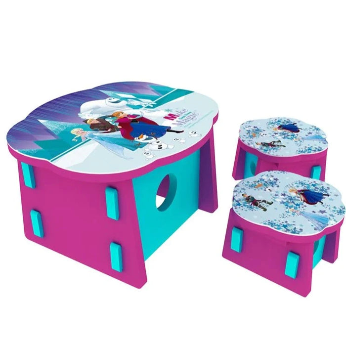 Disney Frozen Learning Table with 2 Stool