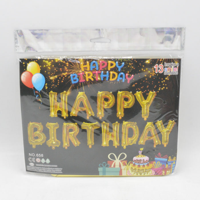 Happy Birthday Theme Foil Balloons