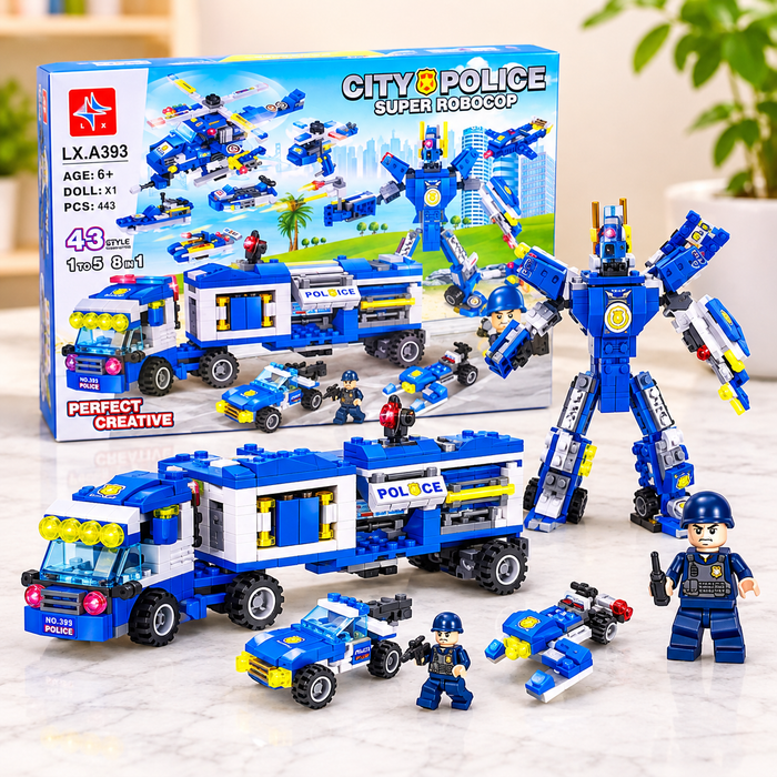 City Police Super Robcop 8-in-1 Blocks