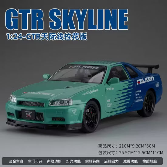 Diecast Nissan Skyline GTR with Light & Sound