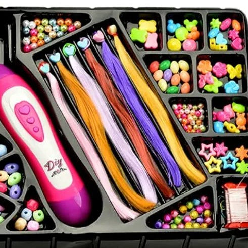 2 IN 1 DIY Lovely Hair Beaded Set