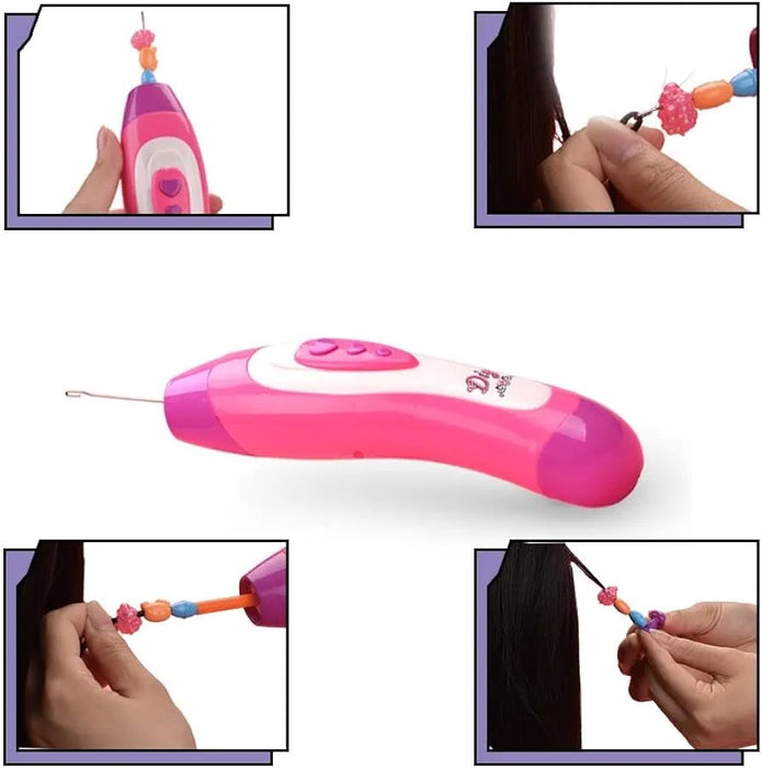 2 IN 1 DIY Lovely Hair Beaded Set