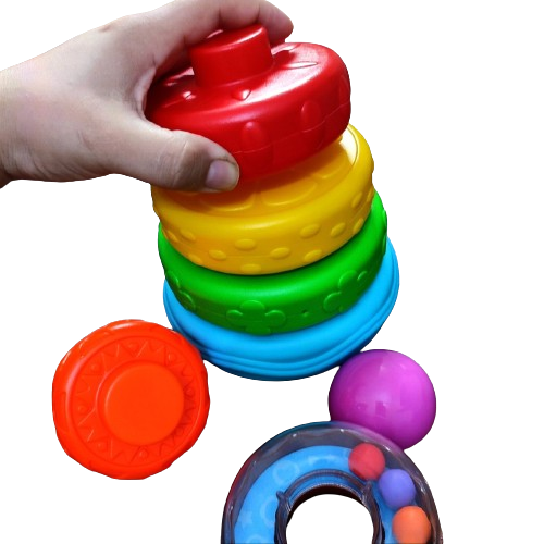 Colorful Stacking Ring Tower