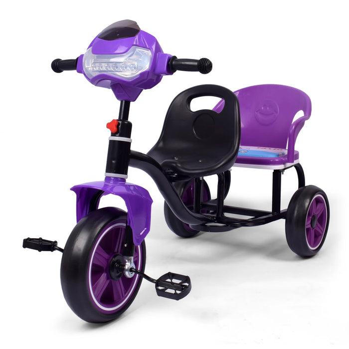 Kids Double Seated Tricycle with Light & Music