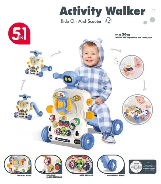 Educational Baby Push Walkers with Music