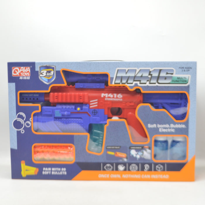 Multifunctional 3 in 1 Bubble Gun M416