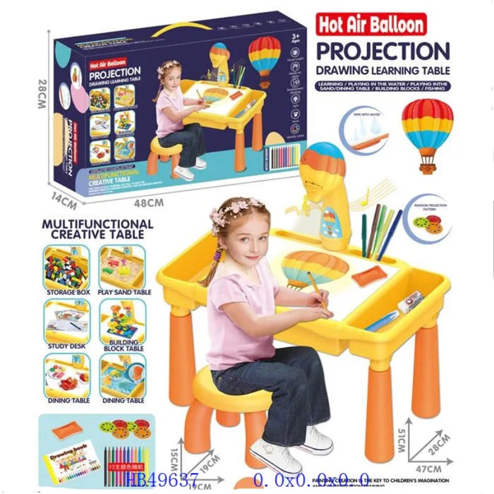 Projection Drawing Learning Table with Light