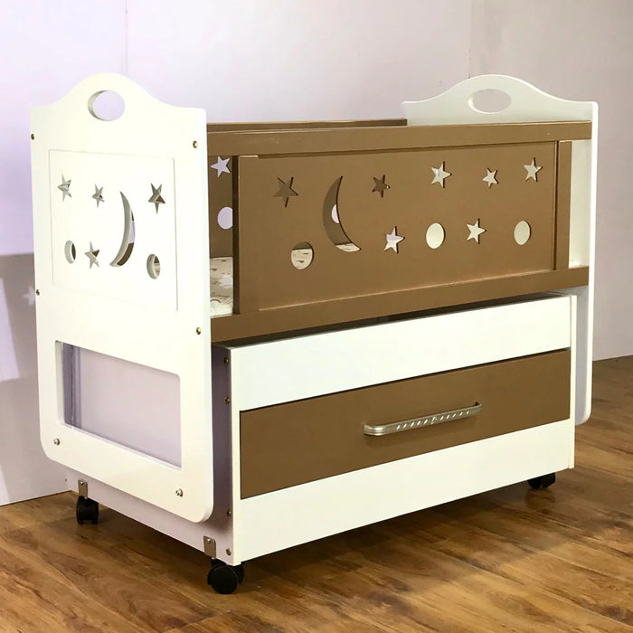 Durable Design Baby Cot with Drawers