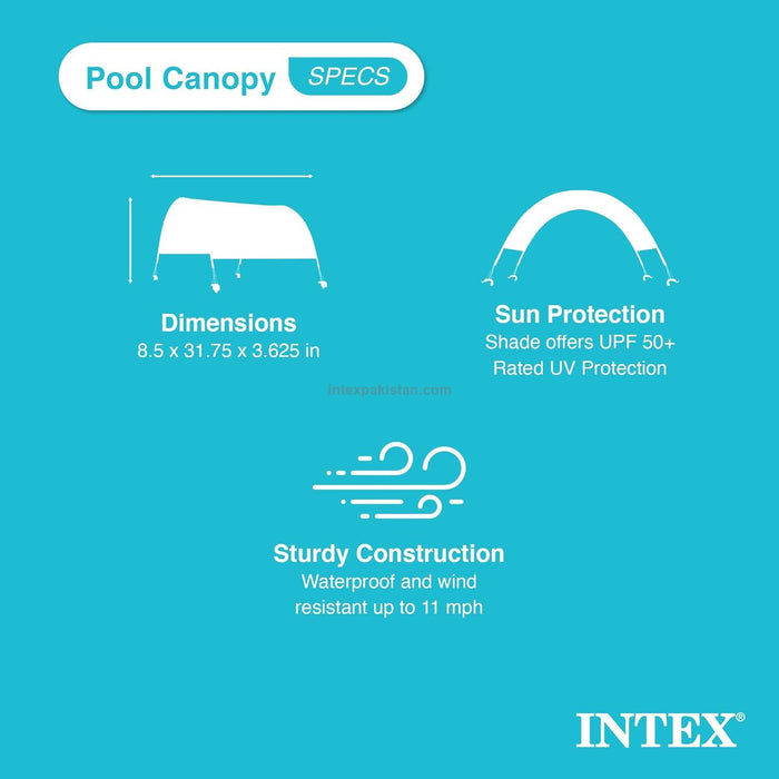 Intex 28054 Pool Waterproof Protective Canopy