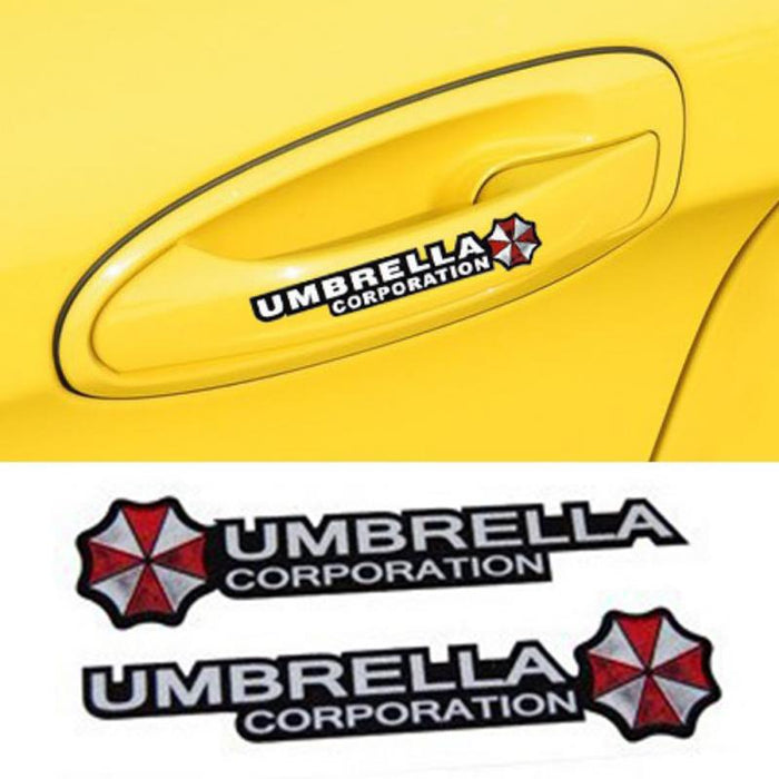 Pack of 4 Creative Personality Waterproof Umbrella Car Sticker