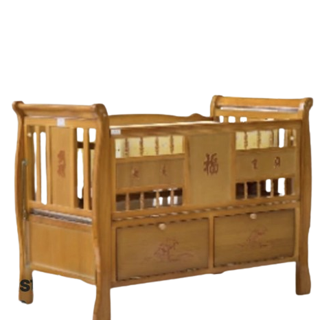 Jumbo Wooden Baby Cot