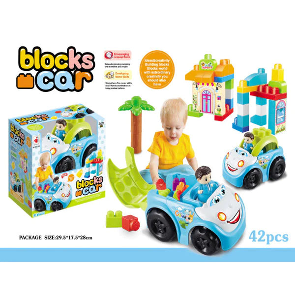 Kids Education Building Block Car