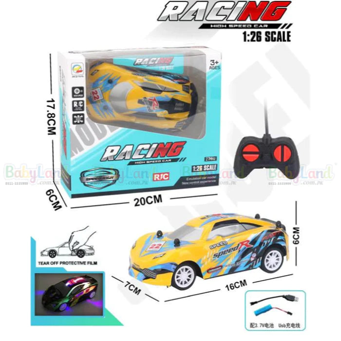 Rechargeable High Speed Racing Car