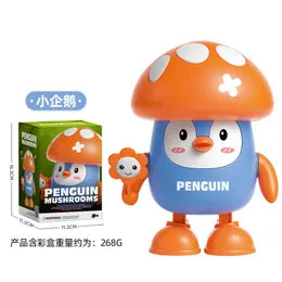 Dancing Penguin Mushrooms with Lights & Music