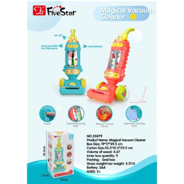 Kids Magical Vacuum Cleaner with Light & Sound