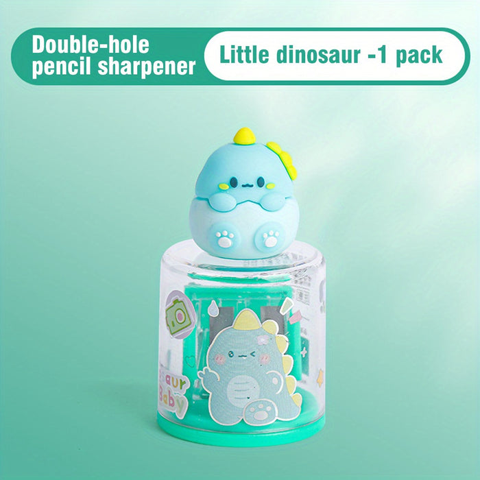 Baby Dino Theme Double Hole Sharpener