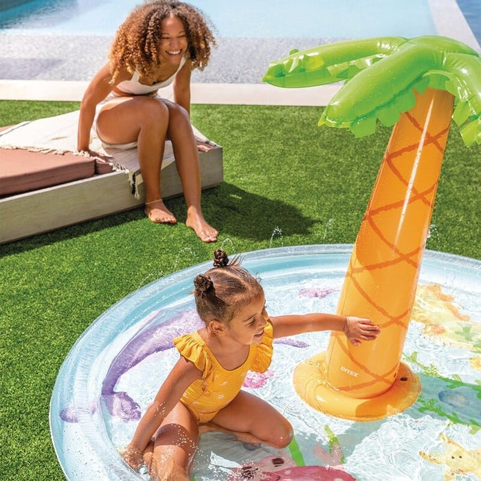 Intex 56433 Fish Bowl Pool with Palm Spray