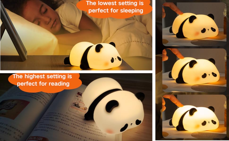 Silicon Panda Night Light Warm Lamp