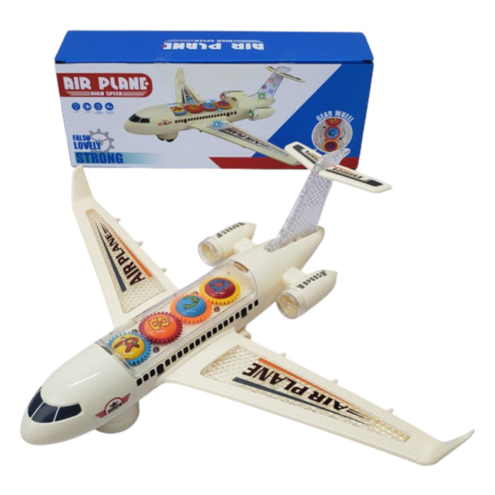 Electric Gear Airplane with Light & Sound