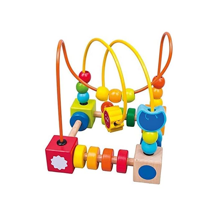 Wooden Colorful Wire Bead Toddlers