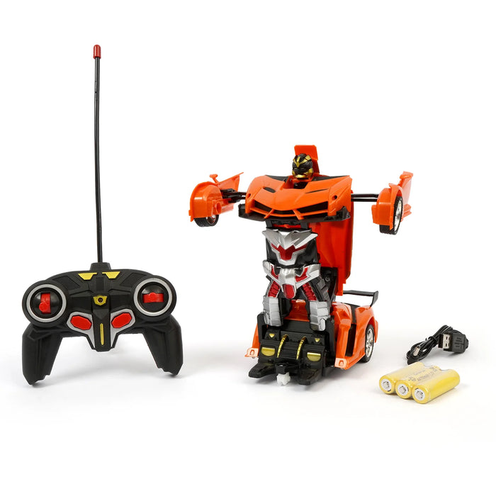 2 in Rechargeable RC Transformation Robot Car