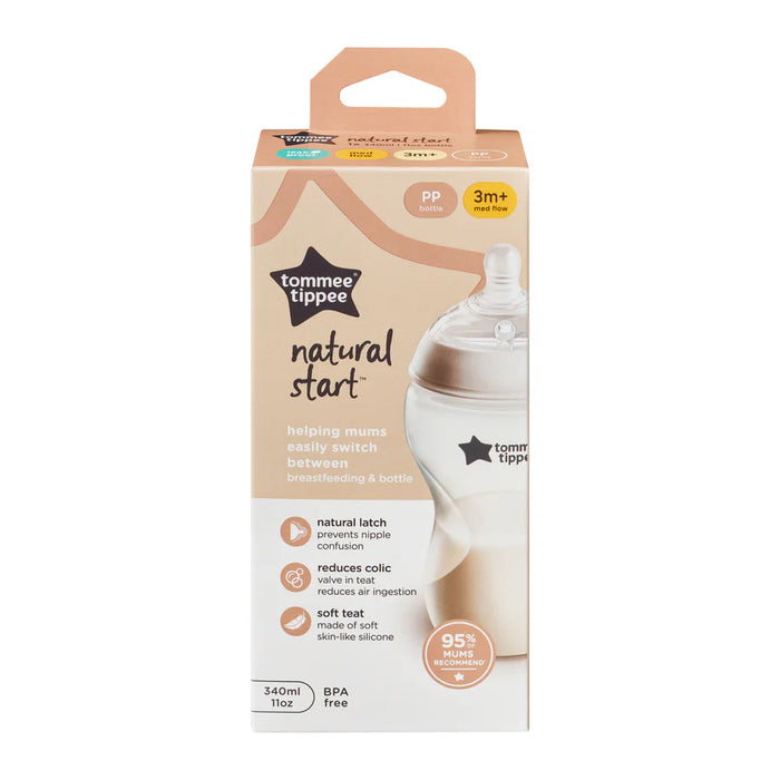 Tommee Tippee 340ml Natural Star Bottle 423913