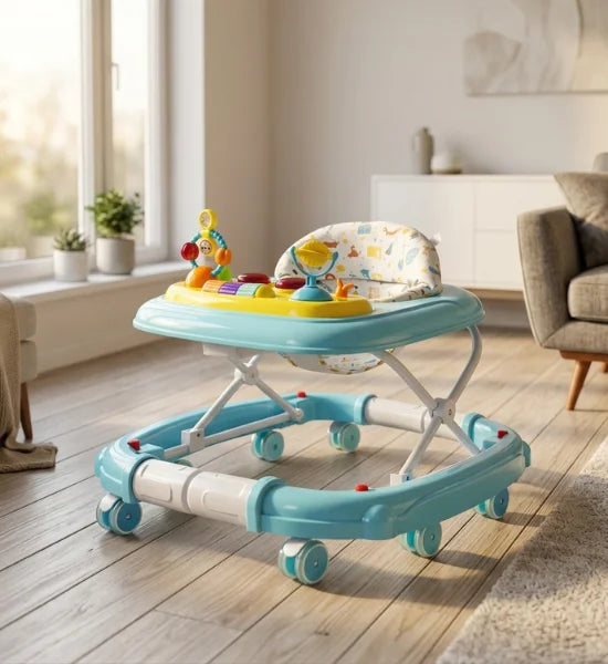 2-in-1 Activity Baby Walker & Rocker