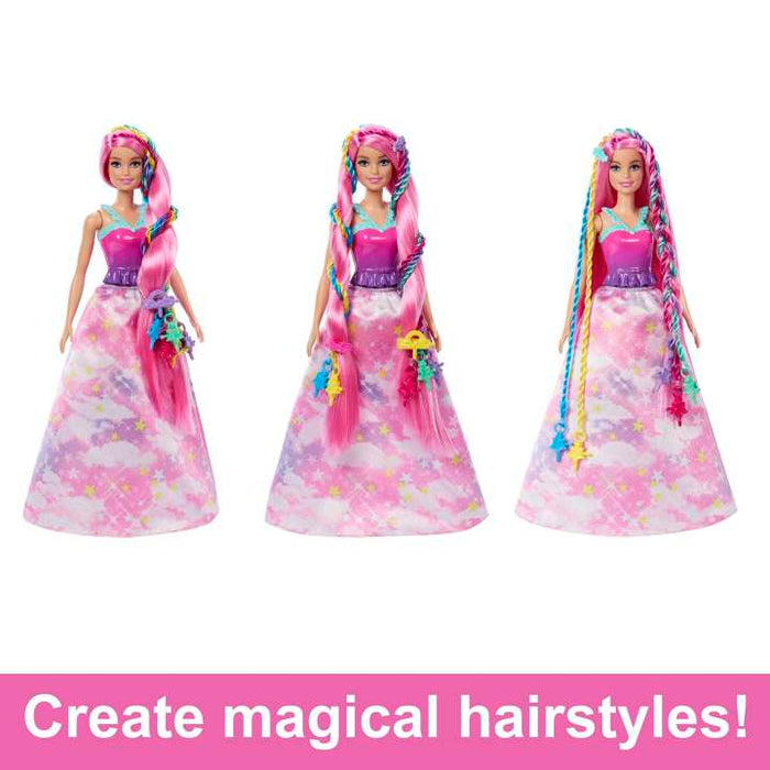 Barbie Doll, Fantasy Hair With Braid And Twist Styling, Rainbow Extensions