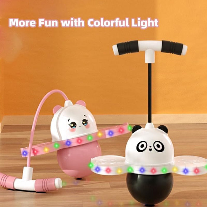 Panda Pogo Jumping Ball with Colorful Lights