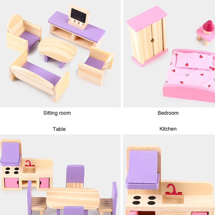 Classic Design Wooden Doll House