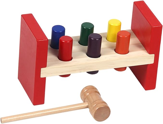 Kids Wooden Strikes Hammer Bench