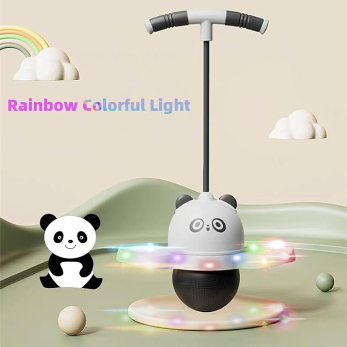 Panda Pogo Jumping Ball with Colorful Lights