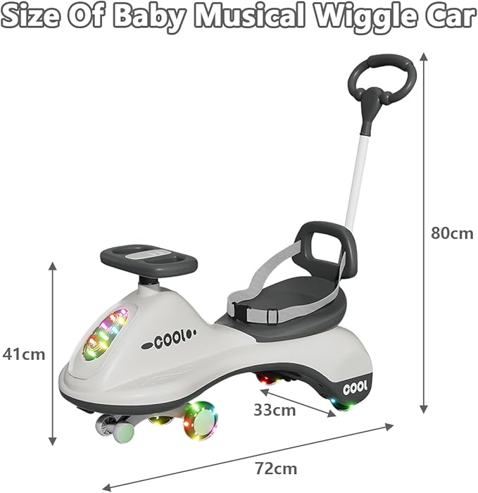 2 in 1 Swing Car With Push Handle