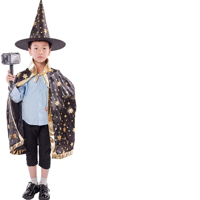 Kids Witch Hat & Coat Costume