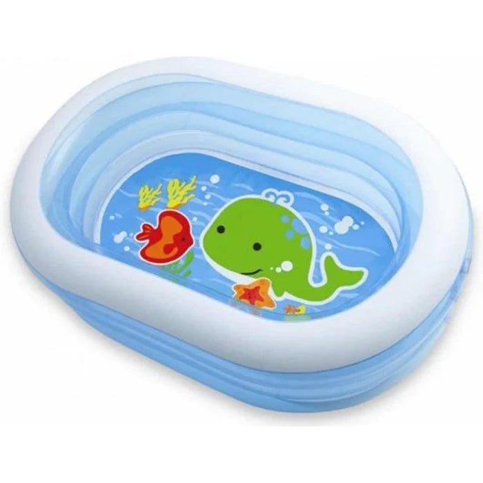 Intex 57482 Inflatable Oval Fish Printed Kiddie Pool