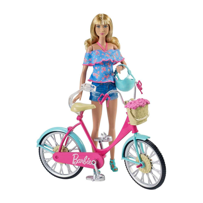 Barbie Cycle With Teal Fenders Playset