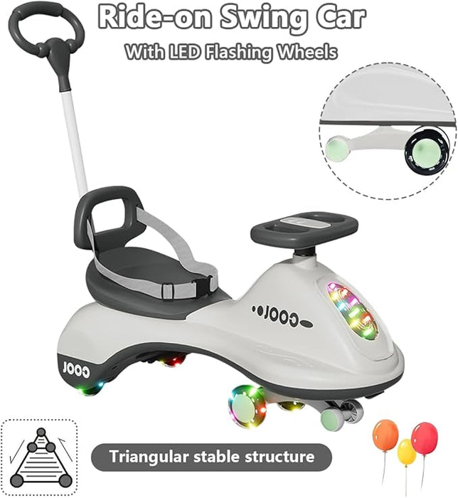 2 in 1 Swing Car With Push Handle