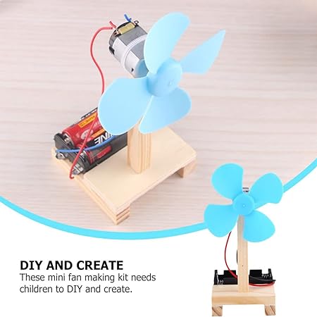 Wooden Theme Table Fan for Kids