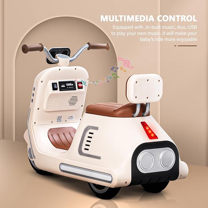 Electric Ride On Scooty with LED Lights