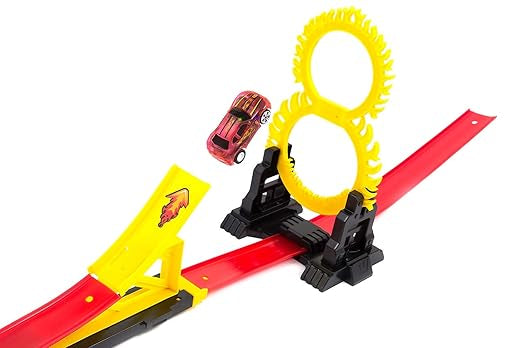 Stunt Go Racing Track Set With Lights