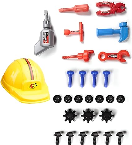 Multi-Color Pretend Construction Tool Set
