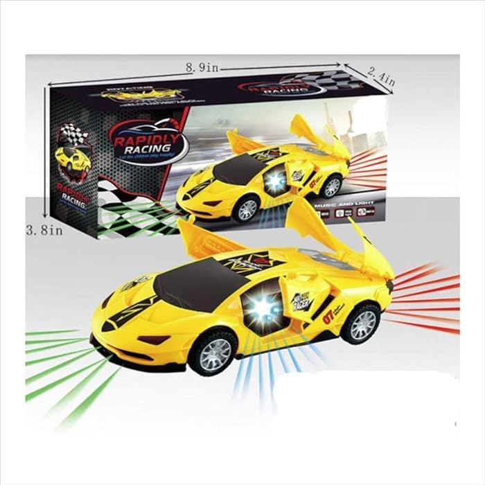 Rapidly Racing Car with Lights & Sound