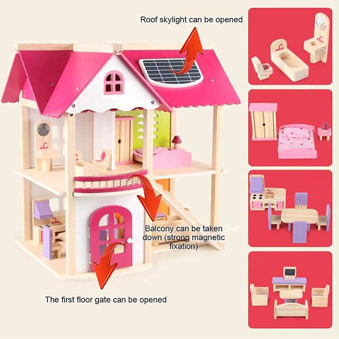 Classic Design Wooden Doll House