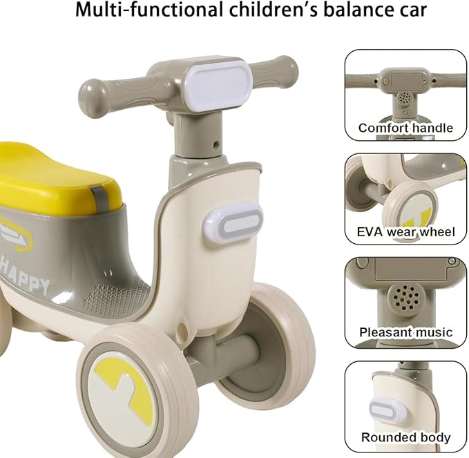 Baby Balance Bike with Light & Sound
