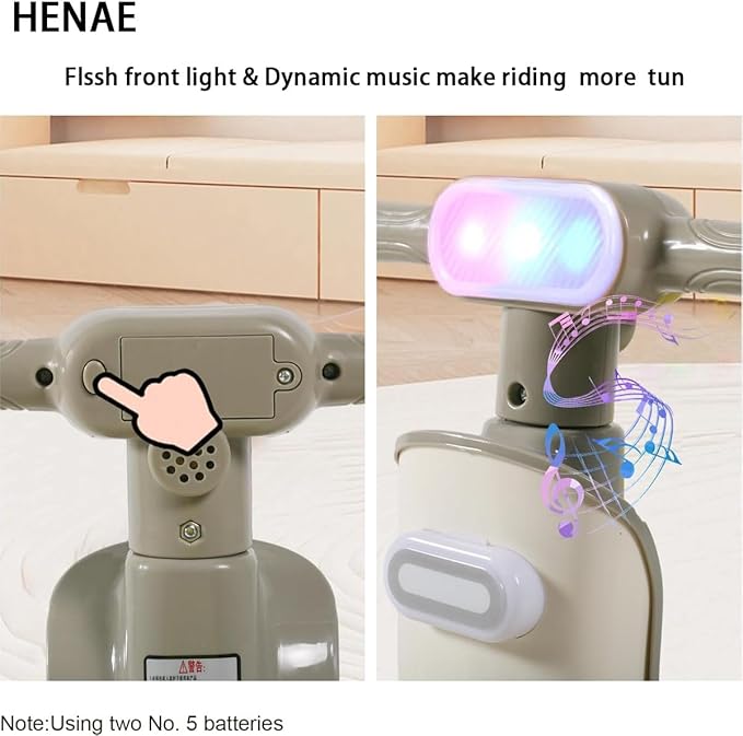 Baby Balance Bike with Light & Sound