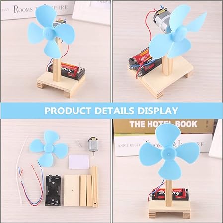 Wooden Theme Table Fan for Kids