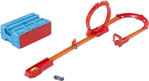 Hot Wheels Track Builder Playset Flame Stunt Pack