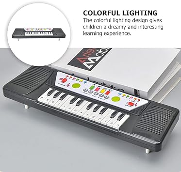 Musical Piano with Bright Lights