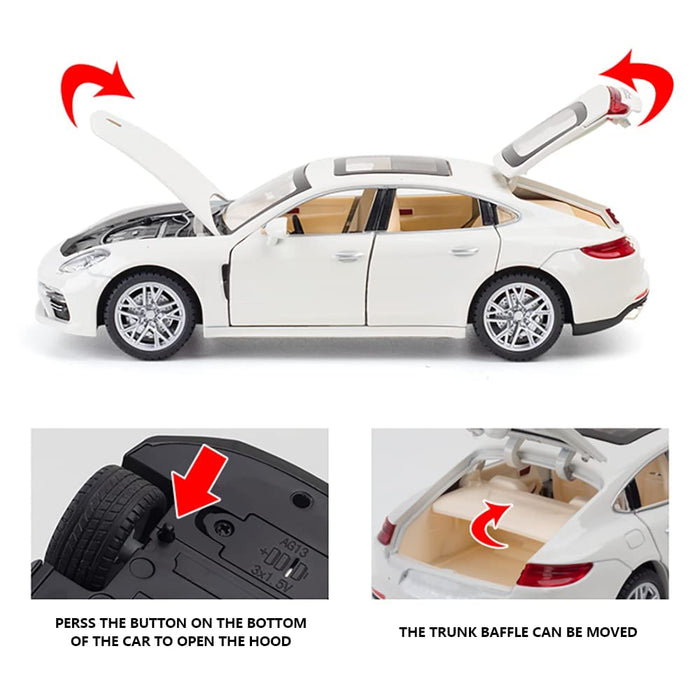 Diecast Metal Body Porsche Car with Light & Sound